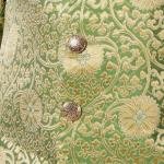 Spring Bug and Golden Brocade Designer Royal Rajputana Achkan | Jaipurio